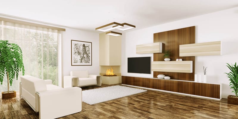 hardwood floors in modern home